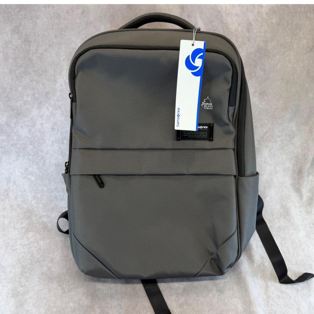 Samsonite Backpack Mens Large Grey Peking University Beijing Forum Laptop Bag